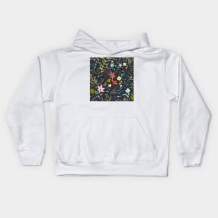 Fireflies garden dark Kids Hoodie